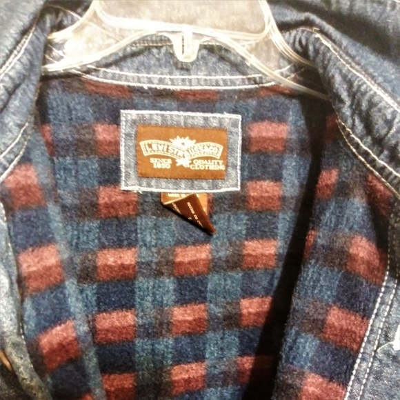 Levi's Flannel Lined Shirt Jacket NWT sz Large - Picture 3 of 5